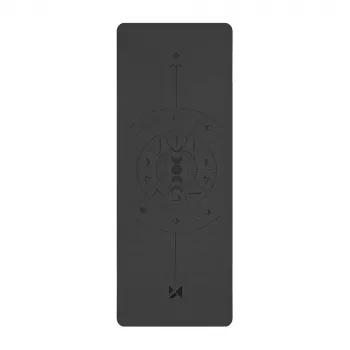 Wozinsky WNSP-NKB Naturalna mata do jogi z gumy - 183 x 61 x 0,5 cm - Czarna