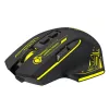 WOZINSKY WMGB-1181 Bezprzewodowa mysz gamingowa, 3200 DPI, podświetlenie RGB, ładowalna, czarno-żółta