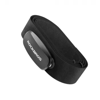 Rockbros HRM812 Czujnik tętna na klatkę piersiową Bluetooth ANT+ IP67 Czarny