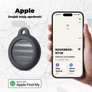 ROCKBROS RT1W Lokalizator Bluetooth dla Apple Find My - Czarny