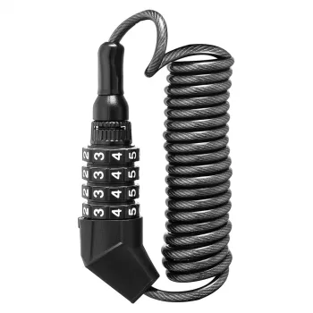 Zamek rowerowy Rockbros T530 z zamkiem do kasku - czarny