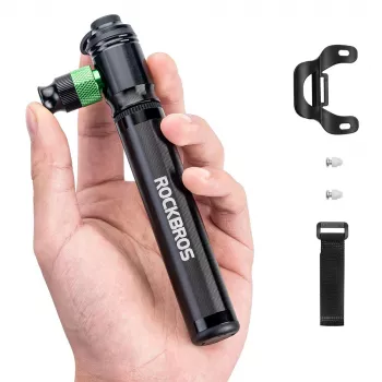ROCKBROS HQ-75D-CO2 2-w-1 Mini pompka rowerowa i inflator CO2 - Czarny