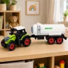 LEAN TOYS Ciągnik rolniczy z cysterną, napęd frykcyjny, maszyna rolnicza 34cm