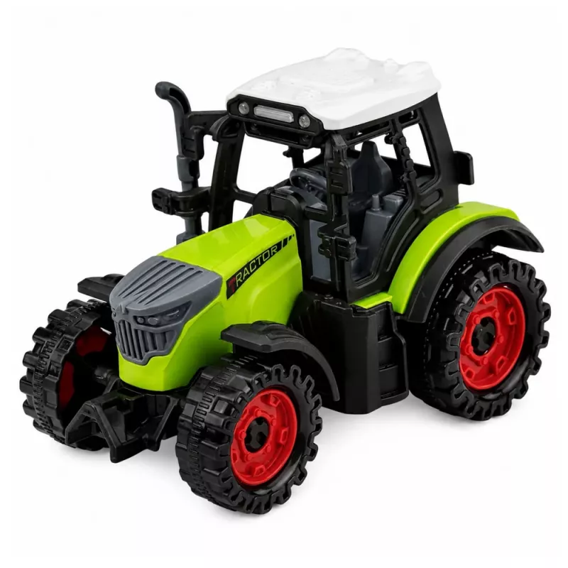 LEAN TOYS Ciągnik rolniczy z cysterną, napęd frykcyjny, maszyna rolnicza 34cm