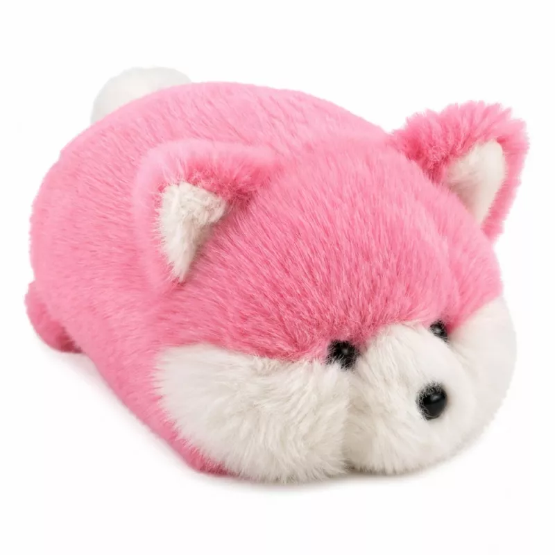 LEAN TOYS Pluszowy Lis Pluszak, Różowe Miękkie Futro, 16 cm