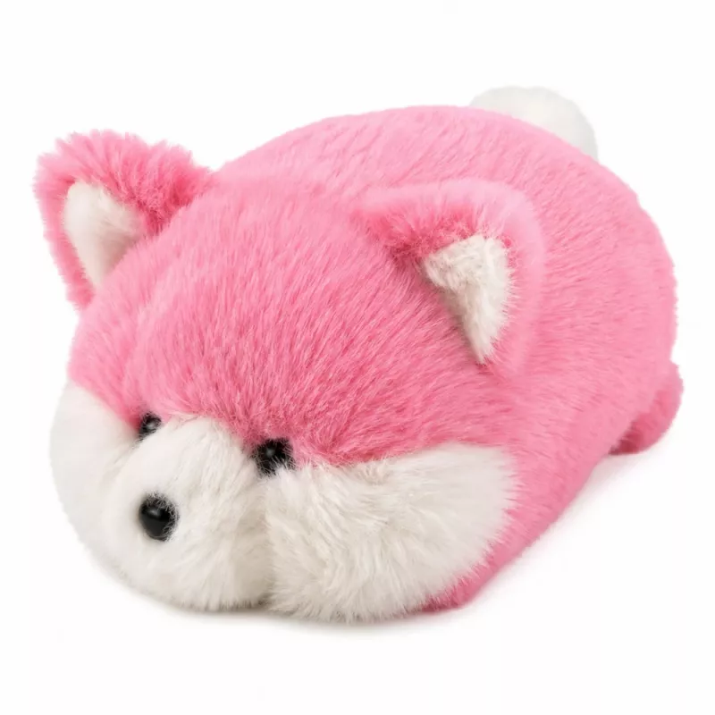 LEAN TOYS Pluszowy Lis Pluszak, Różowe Miękkie Futro, 16 cm