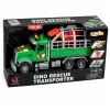 LEAN TOYS Transporter z klatką i figurką dinozaura T-Rex, światła i dźwięki, 1:12
