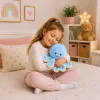 LEAN TOYS Pluszowa Ośmiornica Przytulanka z Elastycznymi Mackami Niebieska 30 cm