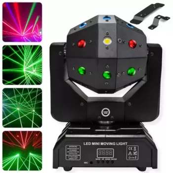 LIGHT4ME ATLAS Ruchome światło wieloeffektowe 4-w-1 LED