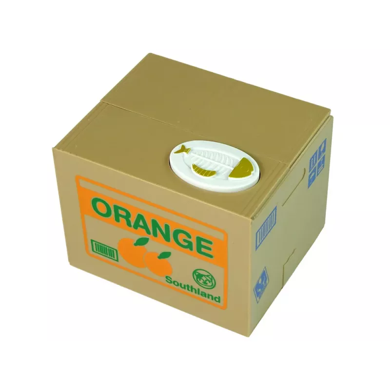 LEAN TOYS Mischief Saving Box Urocza Skarbonka Kotek - Biały Kot z Brązowym Pudełkiem