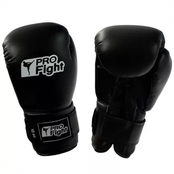 Profight Leather Dragon Rękawice bokserskie Czarne 12 oz