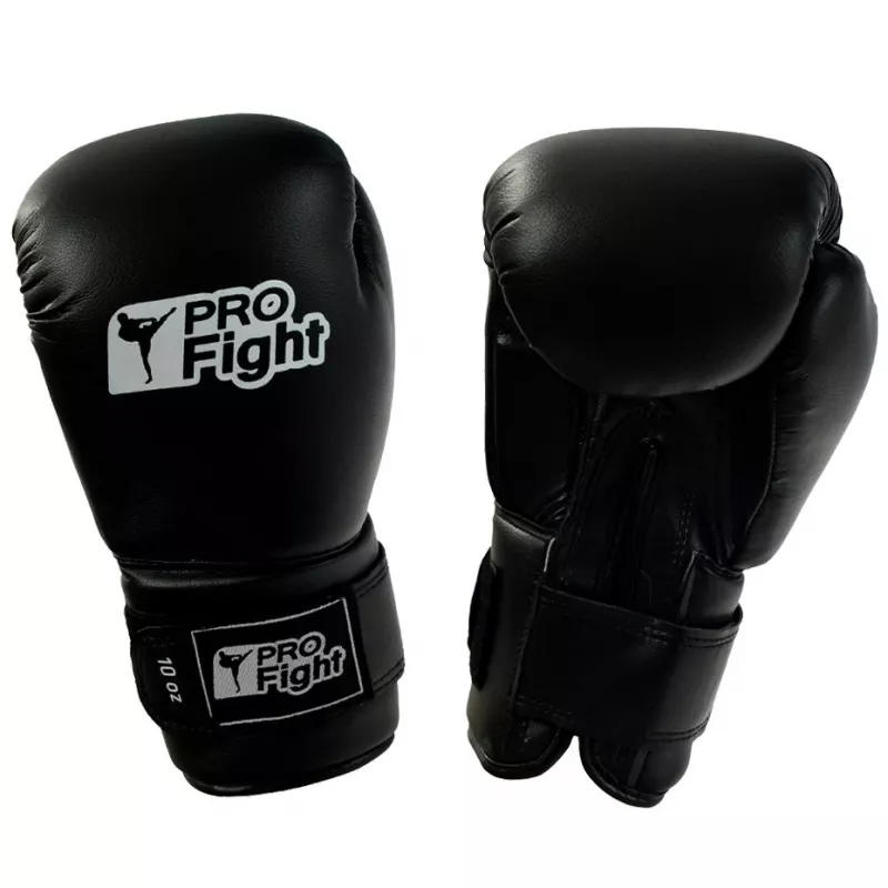 Profight Leather Dragon Rękawice bokserskie Czarne 12 oz