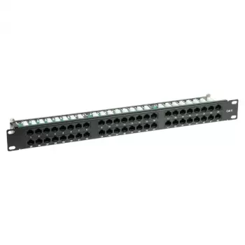 DELTA ENERGY SYSTEMS PP-48/RJ/6C 48-portowy panel krosowy Cat6 UTP, 1U 19-calowy do montażu w szafie, czarny