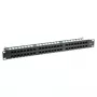DELTA ENERGY SYSTEMS PP-48/RJ/6C 48-portowy panel krosowy Cat6 UTP, 1U 19-calowy do montażu w szafie, czarny