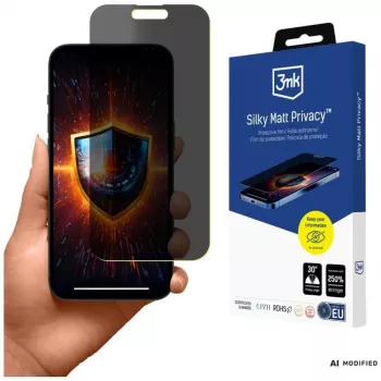 3MK Silky Matt Privacy Screen Protector do iPhone 15 Pro