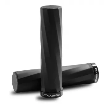 ROCKBROS 71230002004 Gumowe uchwyty rowerowe, czarne