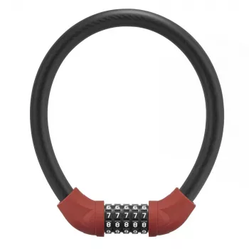 ROCKBROS RKS870-BK Linka zabezpieczająca szyfrowa 85 cm Czerwona