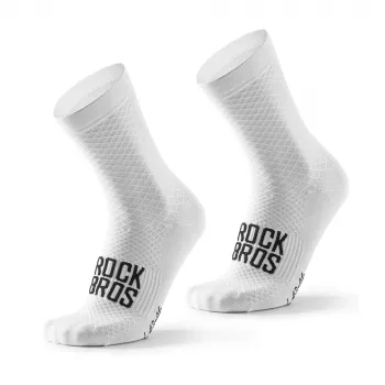 Rockbros ROAD TO SKY Skarpetki rowerowe Białe EU 39-42