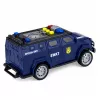 LEAN TOYS SWAT Special Unit Samochód Policyjny 1:32 z Światłami, Dźwiękami i Akcją Pull-Back - Granatowy