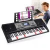MK 816 61-klawiszowa elektroniczna klawiatura edukacyjna MIDI z 128 brzmieniami, 128 rytmami, nagrywaniem, wyświetlaczem LED, USB MIDI, wyjściem słuchawkowym, wejściem mikrofonowym, zasilaczem w zestawie