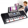 MK 816 61-klawiszowa elektroniczna klawiatura edukacyjna MIDI z 128 brzmieniami, 128 rytmami, nagrywaniem, wyświetlaczem LED, USB MIDI, wyjściem słuchawkowym, wejściem mikrofonowym, zasilaczem w zestawie