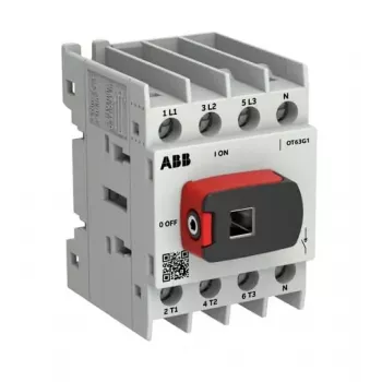 ABB OTOT63G1-4BSN2Plus 63 A 4-biegunowy rozłącznik bezpiecznikowy, rama G1, IP65 przód