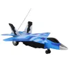 LEAN TOYS 16645 Samochód zdalnie sterowany F-16 Fighting Falcon z efektami dźwiękowymi i świetlnymi, 2.4 GHz, szary