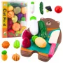 LEAN TOYS Zestaw do krojenia warzyw z deską i nożem, edukacyjne akcesoria dla dzieci