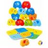 LEAN TOYS Elephant Tower Gra zręcznościowa Balansujące Słonie Kolorowe Karty 46 szt.