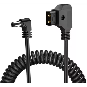 Newell D-Tap do DC 5.5x2.5mm zwijany kabel zasilający, 90cm, czarny