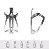 ROCKBROS RKL02 Bidon rowerowy ze stopu aluminium - czarny/srebrny
