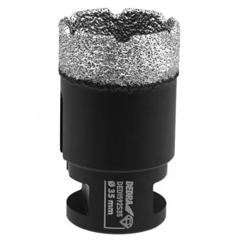 DEDRA Diamentowa koronka wiertnicza, lutowana próżniowo, M14, 35 mm