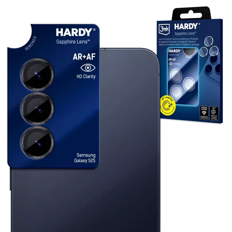 3MK PROTECTION Samsung Galaxy S25 – 3mk Hardy Sapphire szkło ochronne na obiektyw