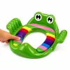 LEAN TOYS Nakładka na sedes dla dzieci, miękka siedzisko z uchwytami, zielona