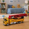 LEAN TOYS Betoniarka z pompą RC z światłami, dźwiękami, spryskiwaczem wody, skala 1:40