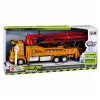 LEAN TOYS Betoniarka z pompą RC z światłami, dźwiękami, spryskiwaczem wody, skala 1:40