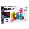 LEAN TOYS Magnetyczne Klocki Konstrukcyjne Kostki Tor Kulkowy Kolorowe 33 szt.
