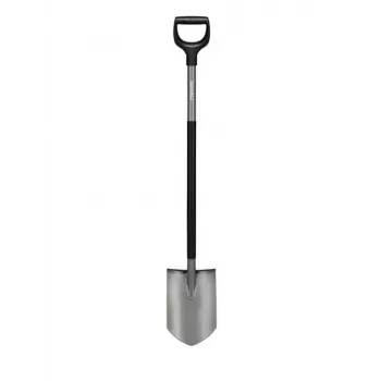 Fiskars Ergonomiczny Szpadel Ogrodowy Szpiczasty z Uchwytem D ze Stali Borowej 1200mm