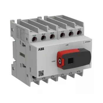 ABB OT Plus OT25G1-6BS25 6-biegunowy rozłącznik obciążenia, 25A, 690V AC, montaż podstawowy