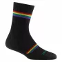 Darn Tough Damskie Prism Micro Crew Lekkie Skarpety z amortyzacją - Czarny