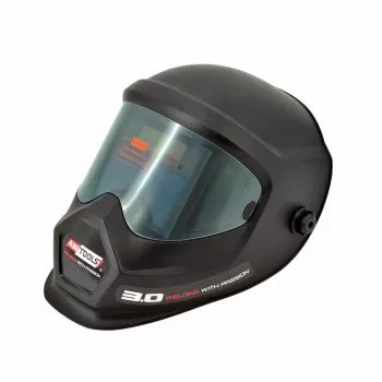 AWTOOLS AW Kask spawalniczy Auto LYG-4S | Automatycznie przyciemniająca maska spawalnicza z trybem szlifowania, DIN 9-13, duże pole widzenia