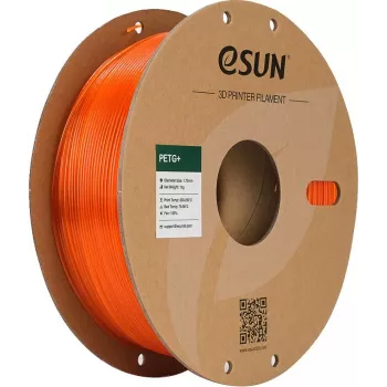 eSUN PETG+ Filament 1,75 mm Przezroczysty Pomarańczowy 1 kg Szpula Papierowa