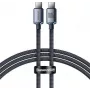 Baseus Crystal Shine Kabel USB-C do USB-C 100W PD 1,2 m Czarny