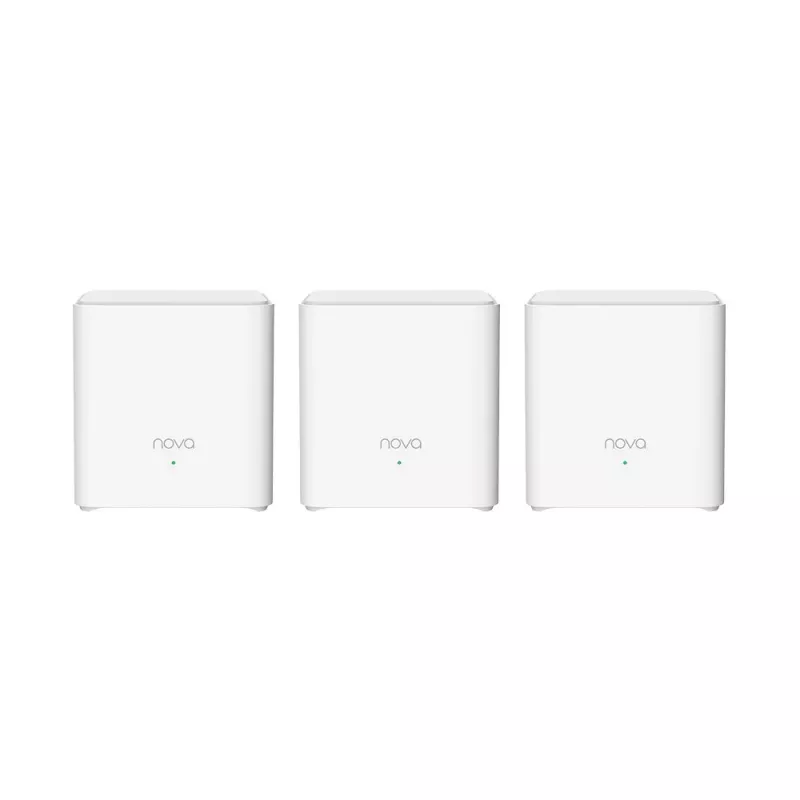 Tenda MX3 (zestaw 3 szt.) AX1800 Mesh Wi-Fi 6 System do całego domu, dwuzakresowy, 2x porty Gigabit na węzeł, zasięg do 6000 stóp kwadratowych, biały