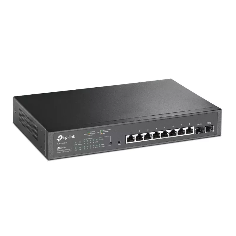 TP-Link JetStream 10-portowy inteligentny przełącznik Gigabit PoE z 8 portami PoE+