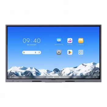Hikvision DS-D5C75RB/A2L 75-calowy interaktywny wyświetlacz 4K, Android 14 (z możliwością aktualizacji do 16 EDLA), 40-punktowy dotyk IR, 8GB RAM, 128GB pamięci, Wi-Fi 6, Bluetooth 5.2, 3x HDMI, USB-C, głośniki 2x15W, 8-mic array, VESA 800x400