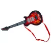 LEAN TOYS Gitara elektryczna z diodami LED w kształcie gwiazdek, kolor czerwony