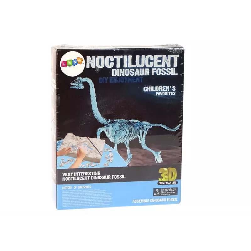 LEAN TOYS Zestaw Archeologiczny Wykopaliska Szkielet Dinozaura 3D Brachiozaur Hologram