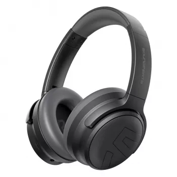 Soundpeats Space Pro Bezprzewodowe słuchawki nauszne z hybrydowym ANC, LDAC, bateria 61h - Czarny