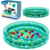 Bestway 51141 Nadmuchiwany basen ogrodowy z 50 piłkami, przezroczysty w kropki, 91 cm